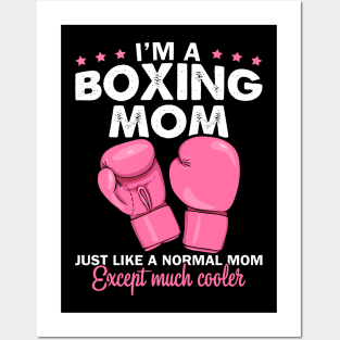 I'm A Boxing Mom Shirt Mother's Day Funny Gift Boxer's Mom Posters and Art